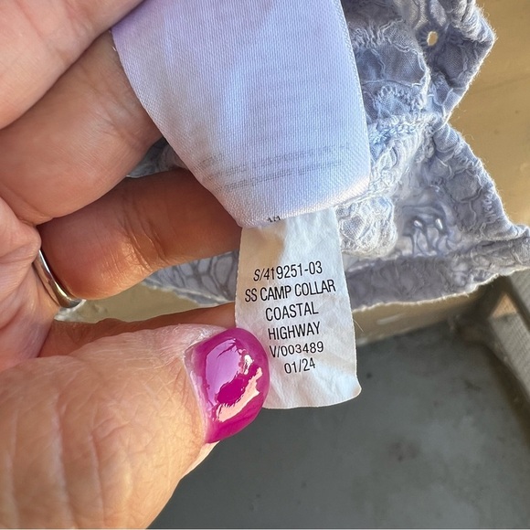 Old Navy Floral Button Down Top - Size L - Casual Summer Spring - Picture 6 of 6